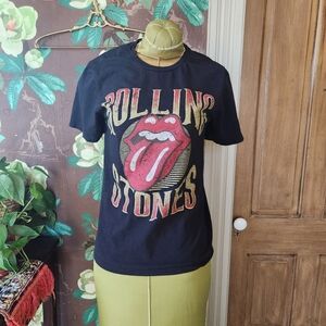 Rolling Stones Tongue Logo T-Shirt Women’s Size Small Vintage Style Band Tee